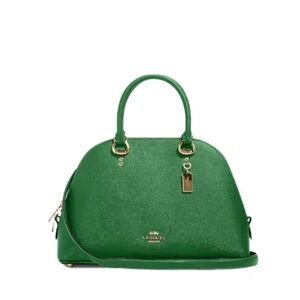 🎄 COACH KATY SATCHEL IN KELLY GREEN 🎄